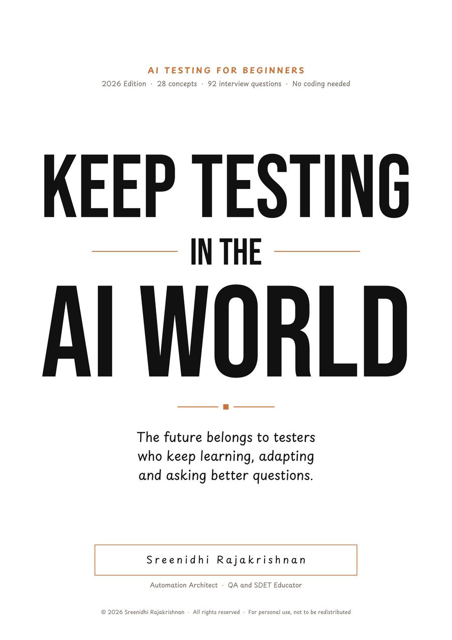Cover of AI Testing for Beginners